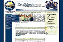 Screenshot of Keys Schools Site